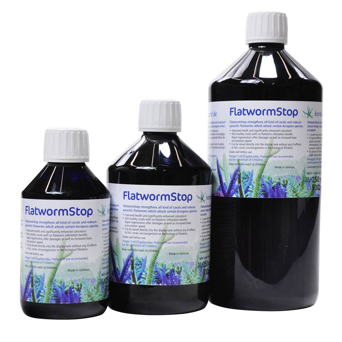 250 mL Korallen-Zucht Flatworm Stop