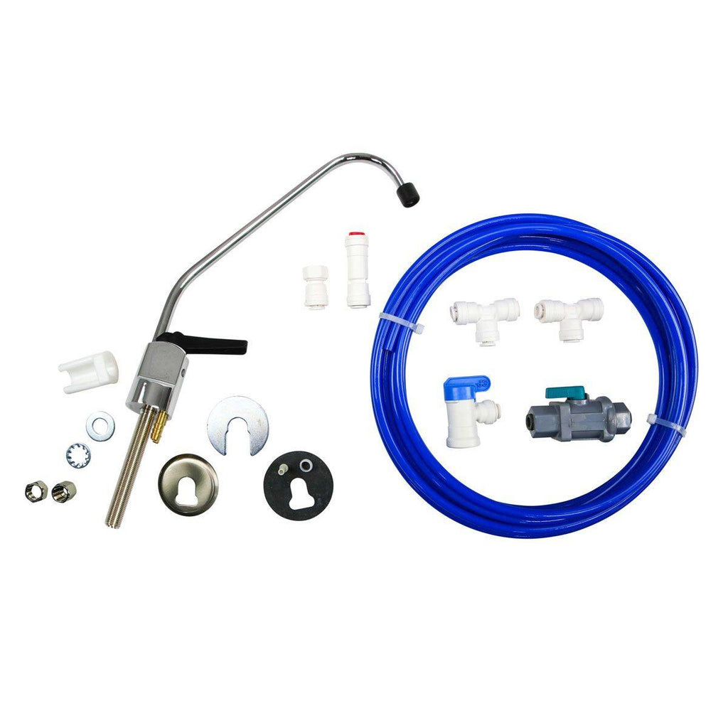 6 Stage 75GPD Drinking & Reef RO/DI System with Silver Faucet