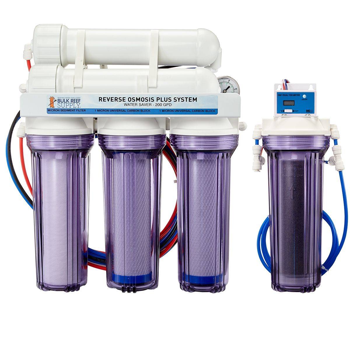 5 Stage Premium Plus 200 GPD Water Saver RO/DI System