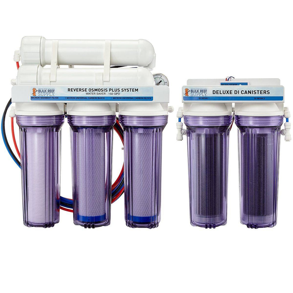 6 Stage Deluxe Plus 150 GPD Water Saver RO/DI System