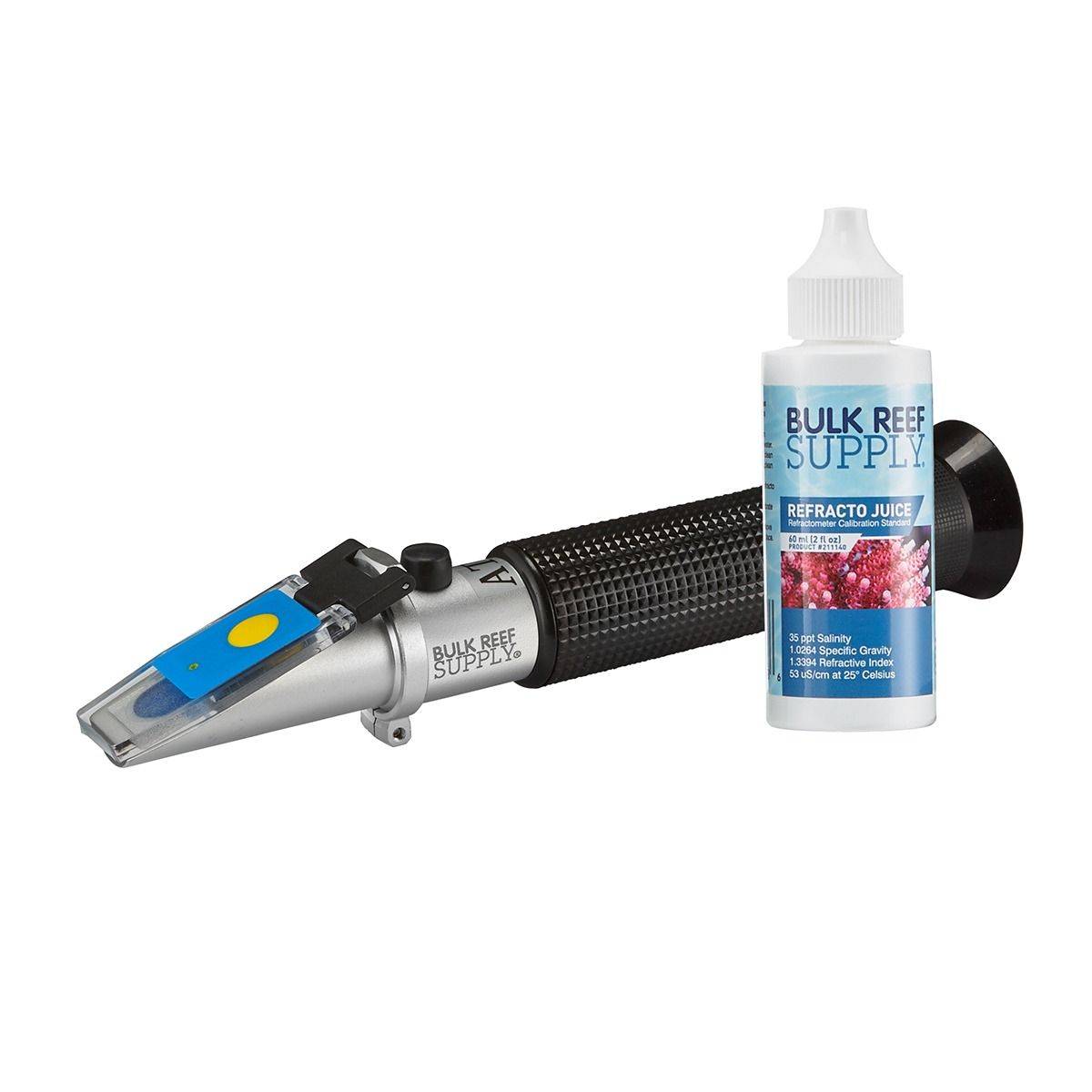 LED Refractometer for Reading Salinity with Calibration Fluid