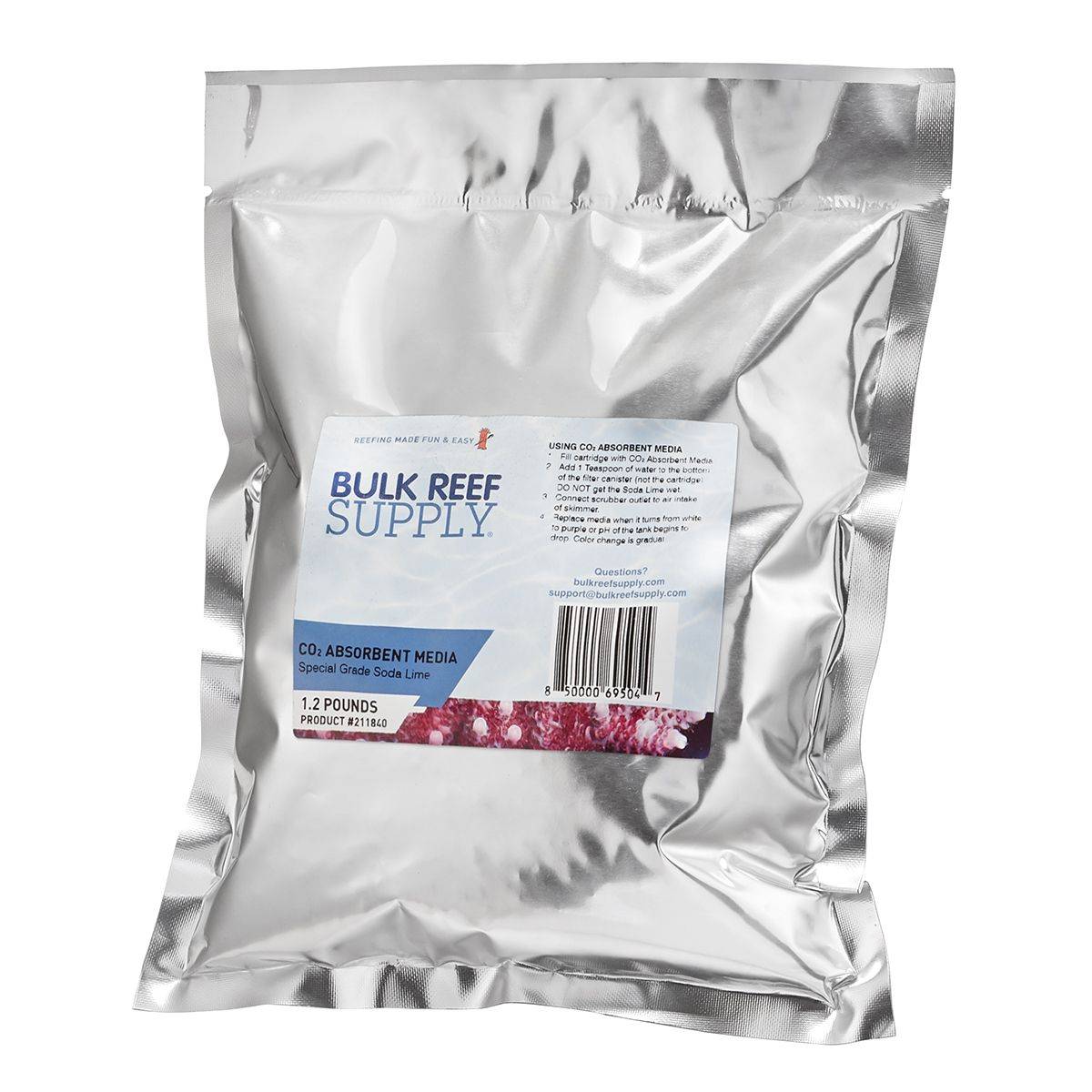 1.2 lbs (Single Cartridge Refill) Color Changing CO2 Absorbent Media