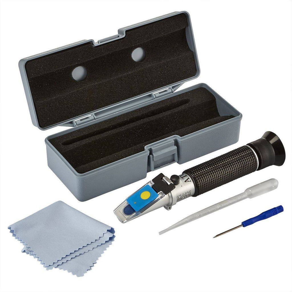 LED Refractometer for Reading Salinity with Calibration Fluid