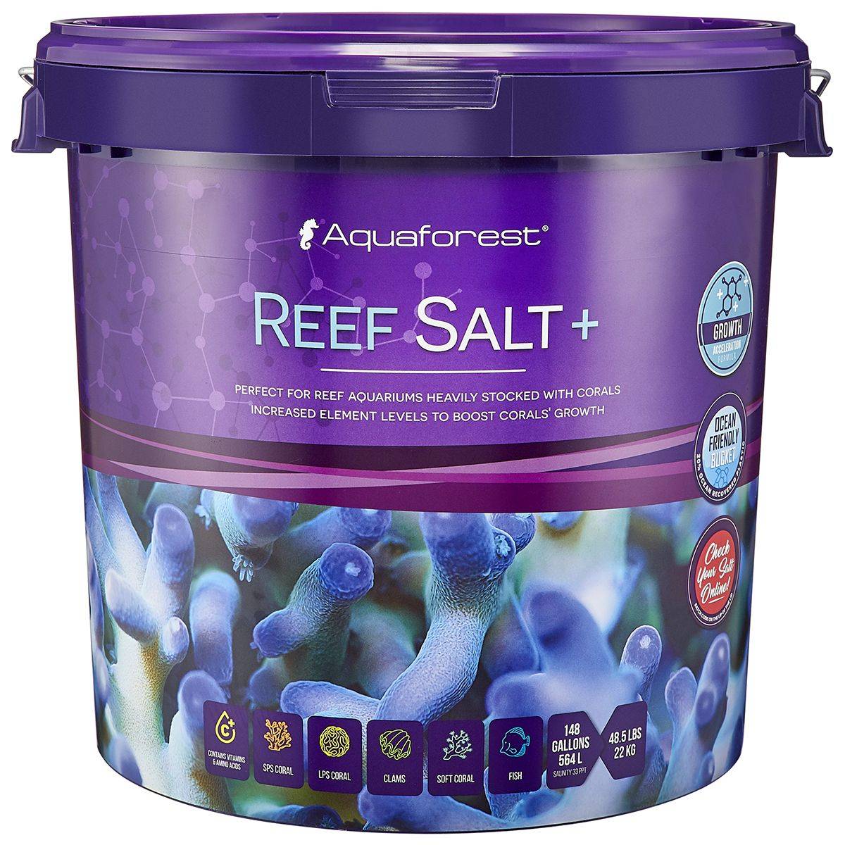 Reef Salt+ Mix 148 Gallon (Bucket)