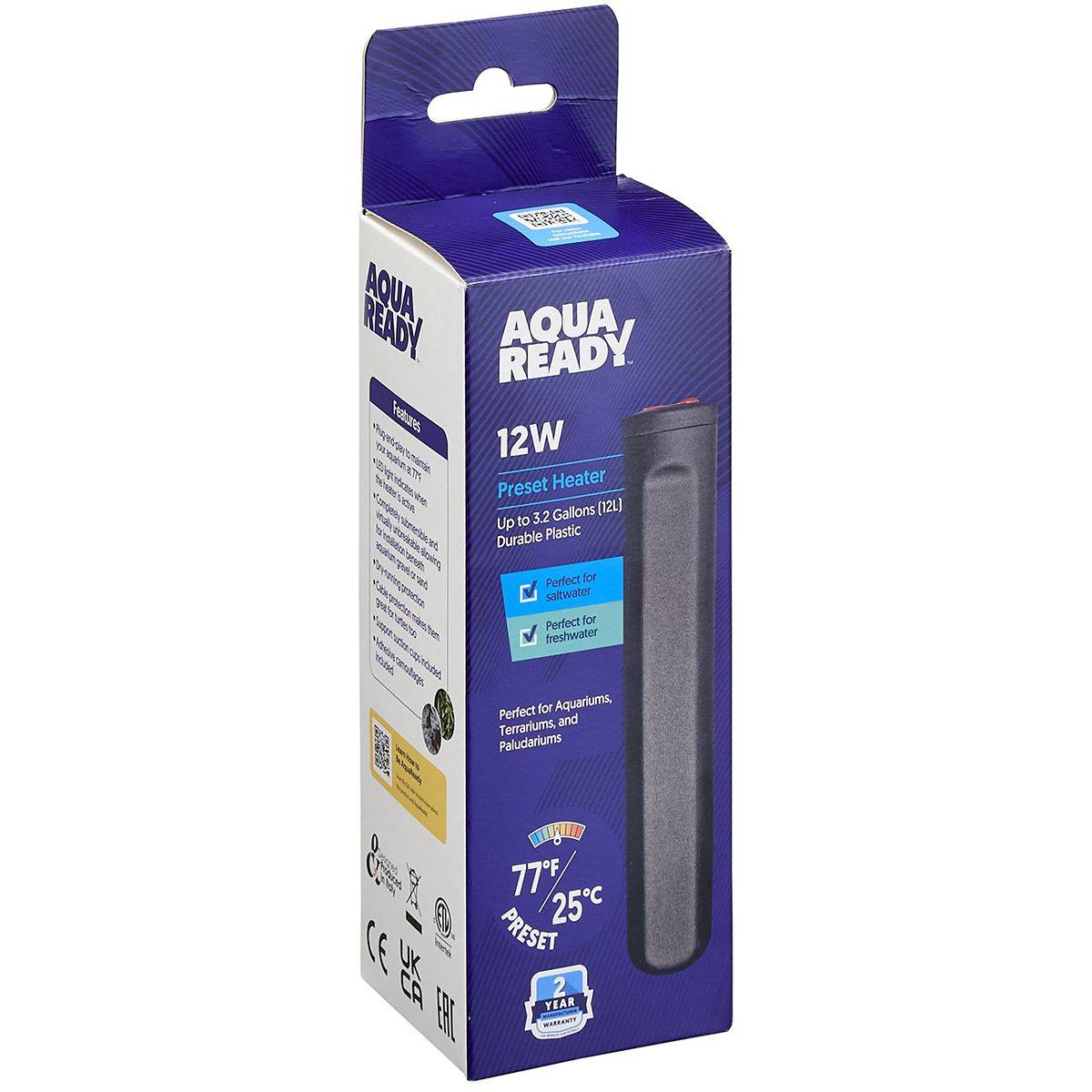12W AquaReady Preset Aquarium Heater