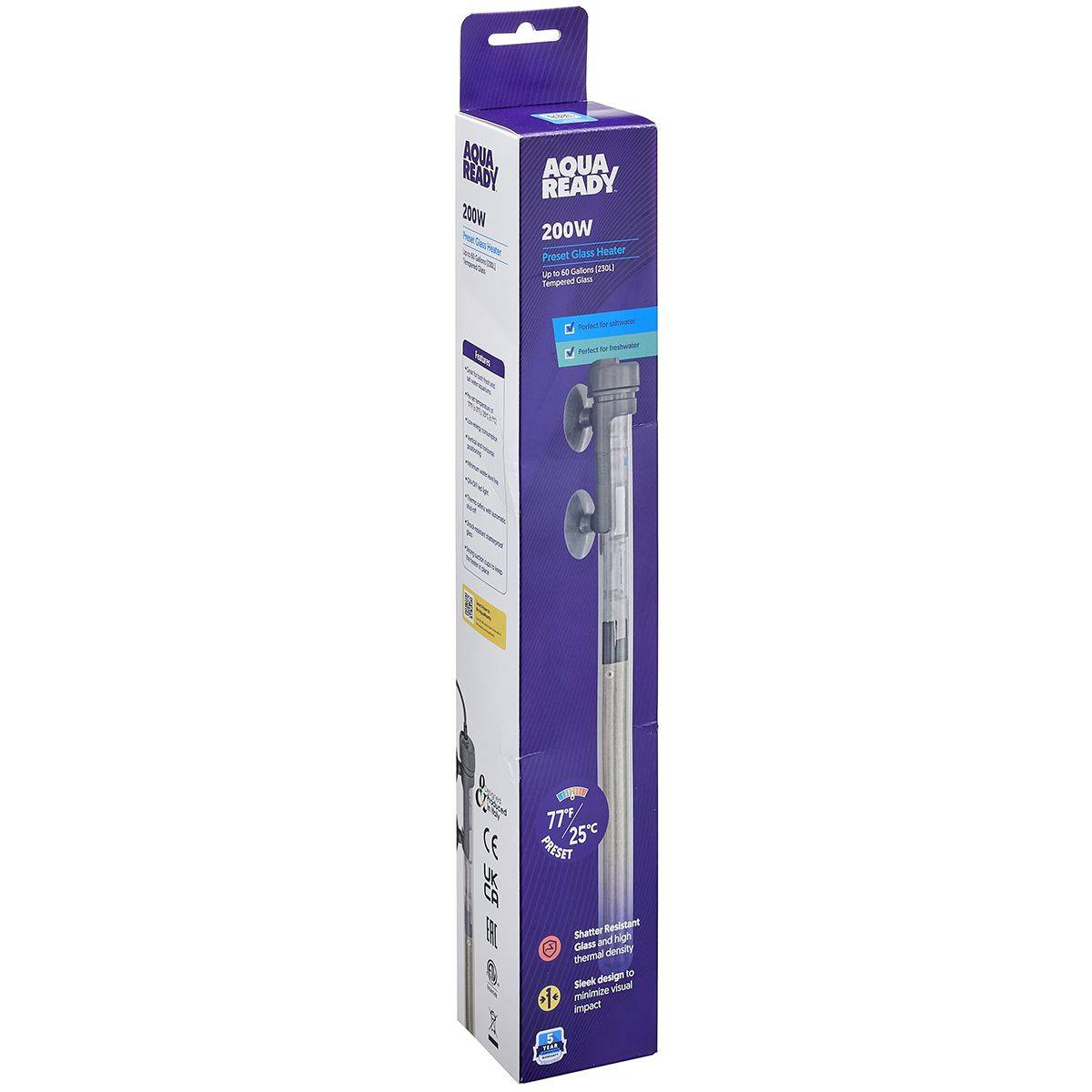 200W AquaReady Preset Aquarium Heater