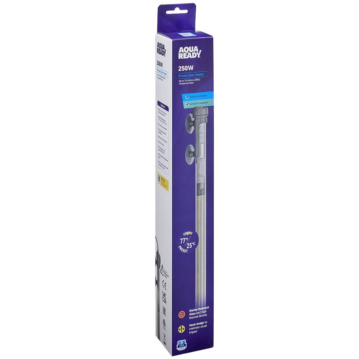 250W AquaReady Preset Aquarium Heater