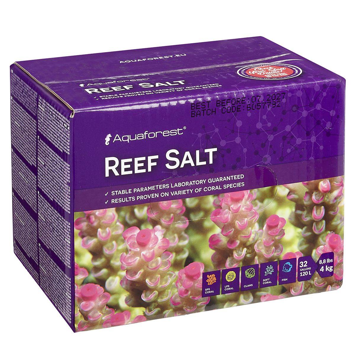 Reef Salt Mix 32 Gallon (Box)