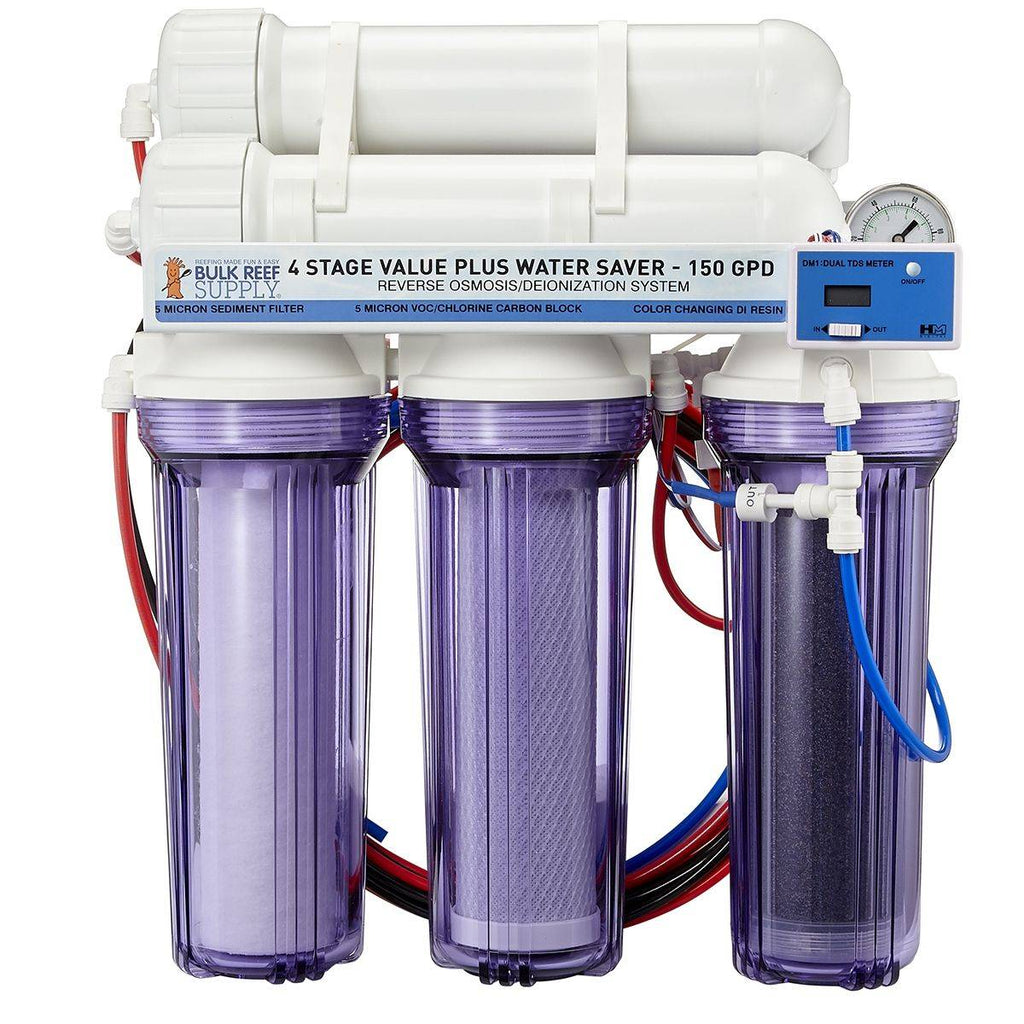 4 Stage Value Plus 150GPD Water Saver RO/DI System