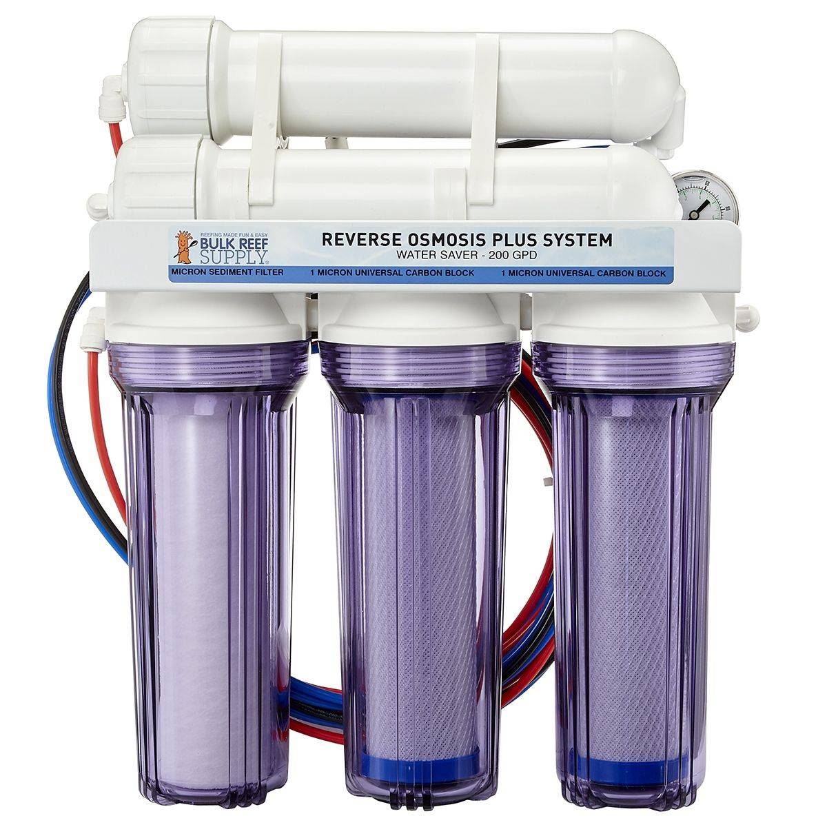 6 Stage Deluxe Plus 200 GPD Water Saver RO/DI System