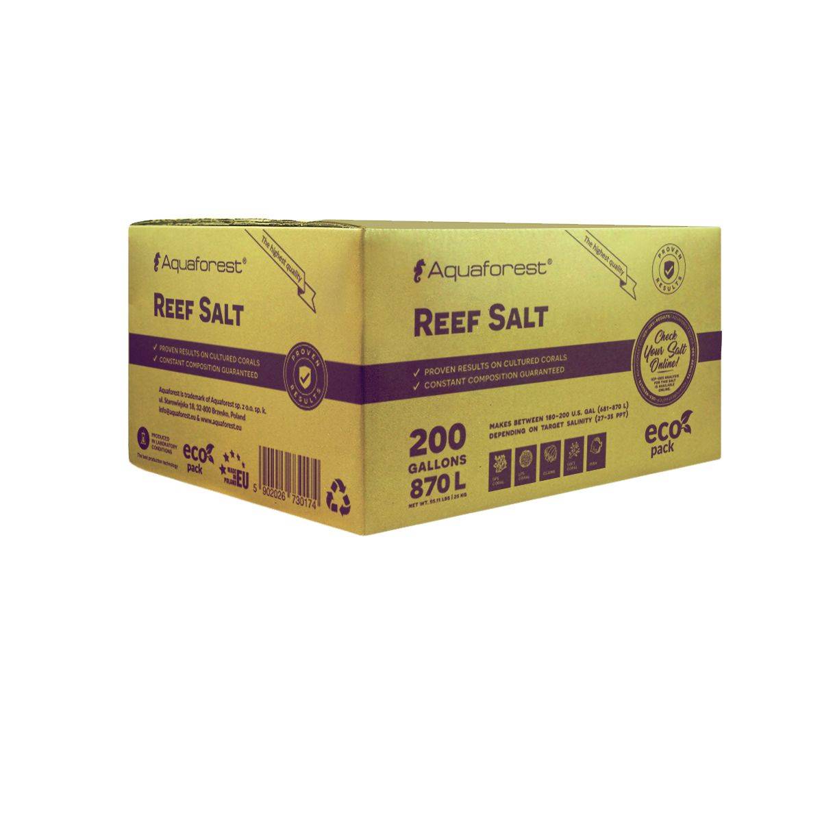 Reef Salt Mix 200 Gallon (Box)